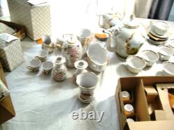 Hand-made Porcelain Coffee and Tea Set 22 Matched Pieces Fenix Kislovodsk withCOA