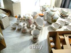 Hand-made Porcelain Coffee and Tea Set 22 Matched Pieces Fenix Kislovodsk withCOA