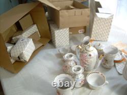 Hand-made Porcelain Coffee and Tea Set 22 Matched Pieces Fenix Kislovodsk withCOA