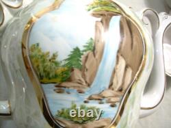 Hand-made Porcelain Coffee and Tea Set 22 Matched Pieces Fenix Kislovodsk withCOA