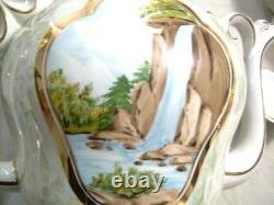 Hand-made Porcelain Coffee and Tea Set 22 Matched Pieces Fenix Kislovodsk withCOA