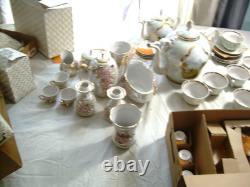 Hand-made Porcelain Coffee and Tea Set 22 Matched Pieces Fenix Kislovodsk withCOA
