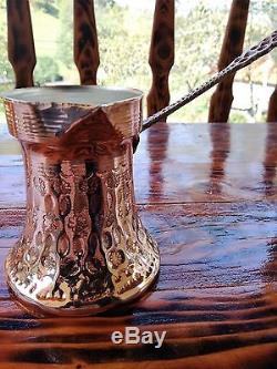 Handmade Authentic Copper Bosnian coffee set for 6 people