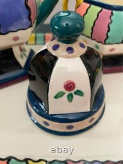 Handpainted Porcelain Tea Set with Serving Tray
