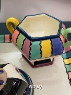 Handpainted Porcelain Tea Set with Serving Tray