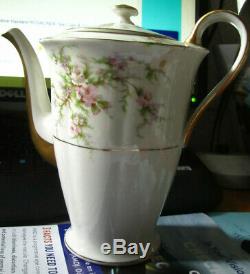 Haviland ROSALINDE Tea pot Pink Roses PLUS 2 MORE PIECES FROM THIS SET