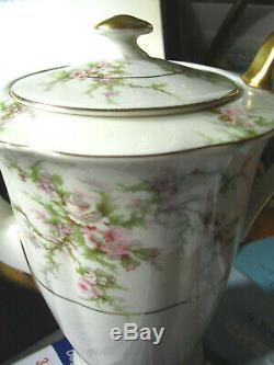 Haviland ROSALINDE Tea pot Pink Roses PLUS 2 MORE PIECES FROM THIS SET