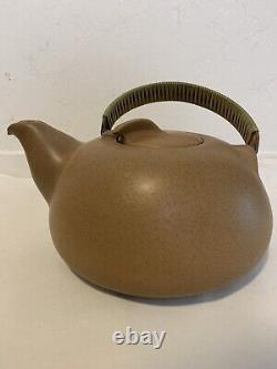 Heath Ceramics Teapot Speckled Brown Tan Color Vintage