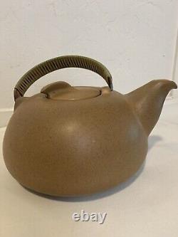 Heath Ceramics Teapot Speckled Brown Tan Color Vintage