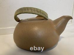 Heath Ceramics Teapot Speckled Brown Tan Color Vintage