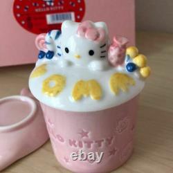 Hello Kitty Tea Time Set Sugar & Pot Tea Pack Tray & Mug Pottery 2001 Sanrio F/S