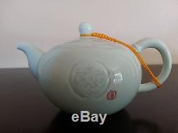 Hengfu Tea Mill Celadon Porcelain 14-Piece Ancient Style Kung Fu Tea Set New