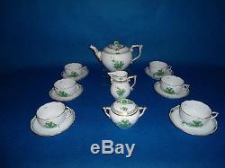 Herend Apponyi Tea set for 6 person with round pot porcelain AV
