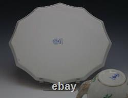 Herend Chinese Bouquet Green Tea Set Mini Teapot Sugar Creamer Tray Bird Finial