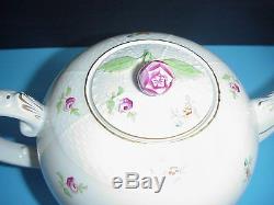Herend Tea Set Teapot Cups & Saucers Her59 Flowers