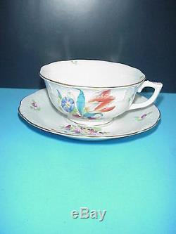Herend Tea Set Teapot Cups & Saucers Her59 Flowers