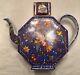 Hermes Marqueterie China Teapot, Creamer & Sugar Bowl Set Of 3 Rare & Unused