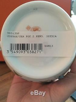 Hermes Siesta Tea Pot And 2 cup/saucer Set