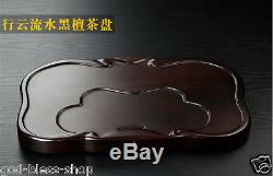 High quality Chinese tea set porcelain tea pot cup pitcher ebony tea tray table