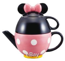 Hm0149 Disney Minnie Mouse teapot set (pot and mug) from Japan