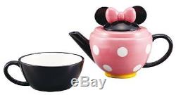 Hm0149 Disney Minnie Mouse teapot set (pot and mug) from Japan