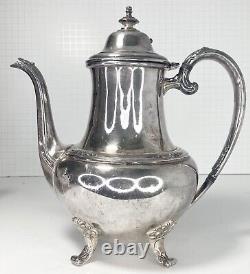 Holmes & Edwards YOUTH, Silverplate Teapot 7.5 & Coffee Pot 10.5 8201-02 VTG