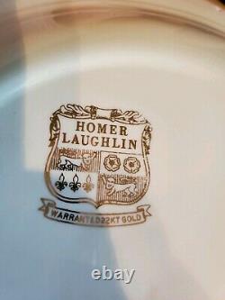 Homer Laughlin Lady Greenbriar Yellow Roses China Set 98 Pieces Teapot Platter