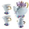 Hot Beauty And The Beast Teapot Cartoon Mug Mrs Potts Chip Tea Pot Cup Set Gift