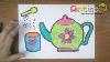 How To Draw Tea Sets Cup And Teapot Step By Step For Kids