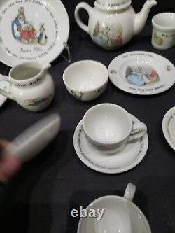 Huge (18 pc. Set) Tea pot cups saucers plates S&C, Wedgwood Child's Peter Rabbit