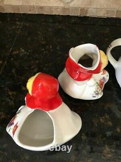 Hull USA Little Red Riding Hood 5 pc set Teapot, cream, sugar, salt, pepper