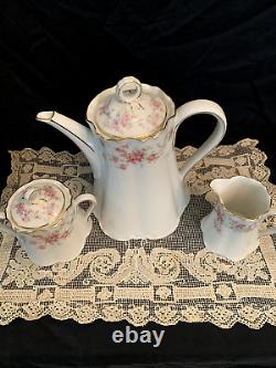 Hutschenreuther Richelieu Tea? Coffee? Set Porcelain Teapot Creamer Sugar