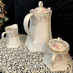 Hutschenreuther Richelieu Tea? Coffee? Set Porcelain Teapot Creamer Sugar