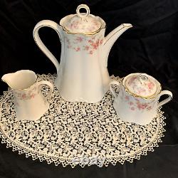 Hutschenreuther Richelieu Tea? Coffee? Set Porcelain Teapot Creamer Sugar