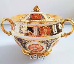 Imari' Rare Lancashire Rose H/painted Gold China Spode Style Tea Pot Set