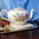 It's Always Tea Time Nymphenburg Porcelain Floral Teapot