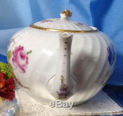 It's Always Tea Time Nymphenburg Porcelain Floral Teapot