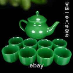 Jade Teapot Kung Fu Tea Set Chinese Style Health Teaware Brewing Pot Complete