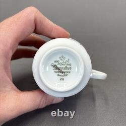 Jahre Bareuther Waldsassen Tea Pot Set Demitasse Cups 15 Pieces Orange Flower