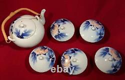 Japan Teapot and 5 Cups with Lids Set