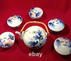 Japan Teapot and 5 Cups with Lids Set