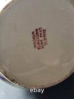 Japanese Famille Rose Medallion Porcelain Tea Pot And Saucers Set Hong Kong