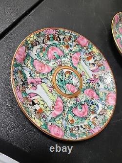 Japanese Famille Rose Medallion Porcelain Tea Pot And Saucers Set Hong Kong