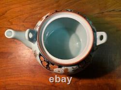 Japanese Tea Set Tea Pot & 4 Matching Tea Cups with Lid & Saucers Arita Ware