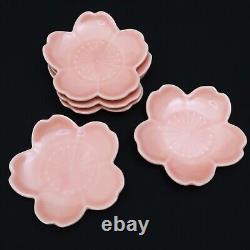 Japanese Tea Utensil Set Cherry Blossom Tea Pot & Cups & Plates Serves 5 Pink