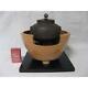 Japanese Antique Chagama Tea Pot Easy Burning Furnace Gotoku Set Plate