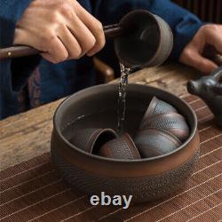 Jianshui Purple Pottery Complete Tea Set Ceramic Gaiwan Tea Pot Cup Tea Strainer