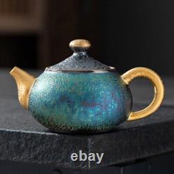 Jianzhan Boutique Tea Set Ceramic Gilding Tea Pot Gaiwan Master Cup Pitcher New