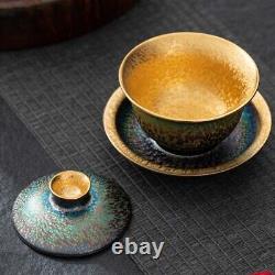 Jianzhan Boutique Tea Set Ceramic Gilding Tea Pot Gaiwan Master Cup Pitcher New