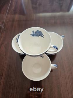 Johnson Brothers Blue Willow Tall Tea Pot Service For 4-immaculate New Condition